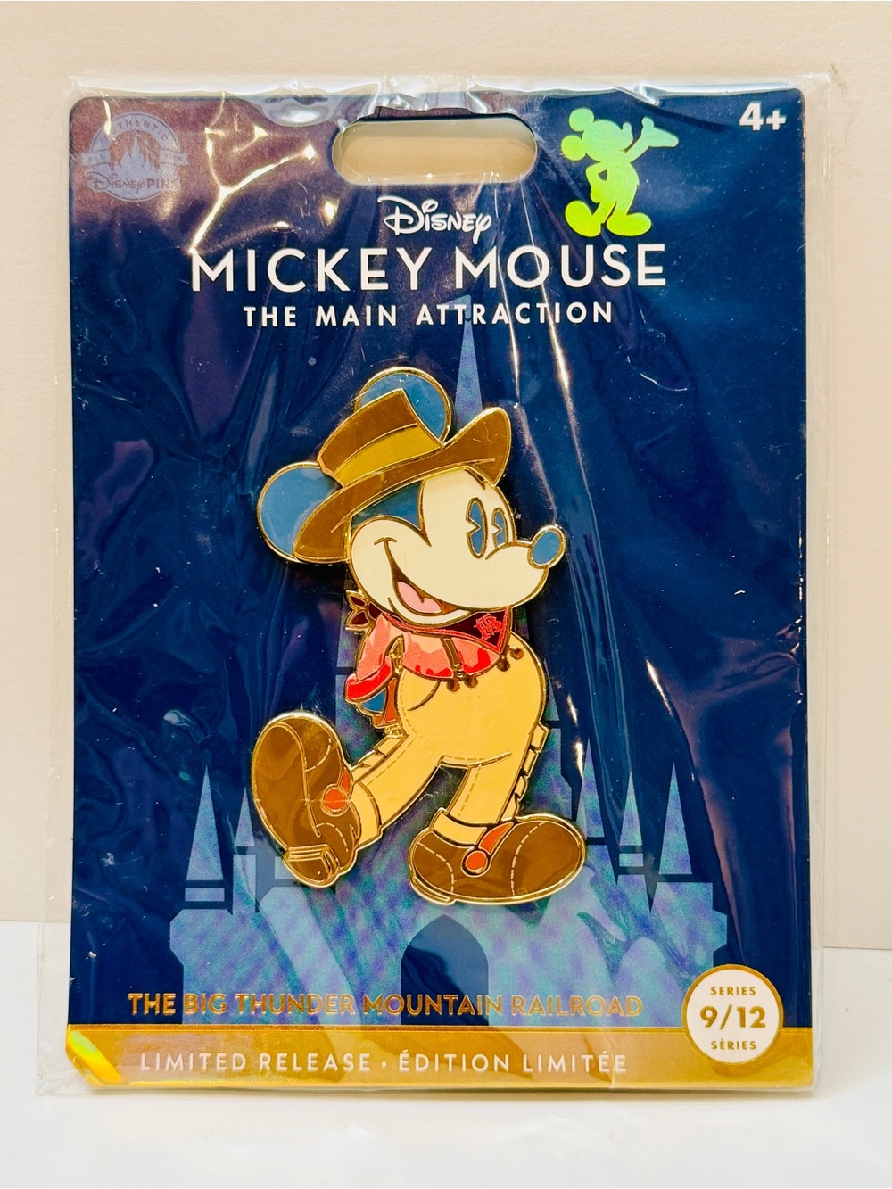 Disney Mickey Main Attraction Big Thunder Mountain Railroad Pin 9/12